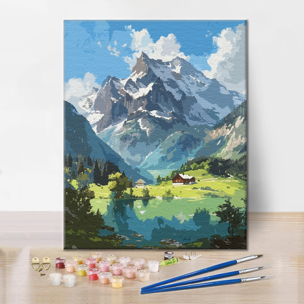 Alpine Solace - Malowanie po numerach