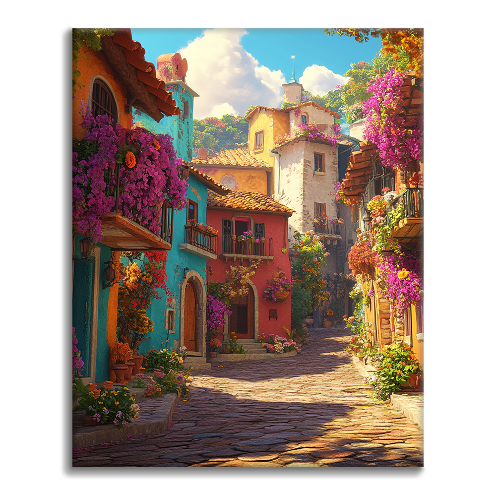 Fresh Flower Town - Malowanie po numerach