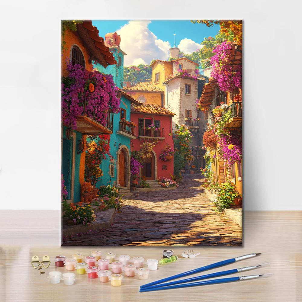 Fresh Flower Town - Malowanie po numerach