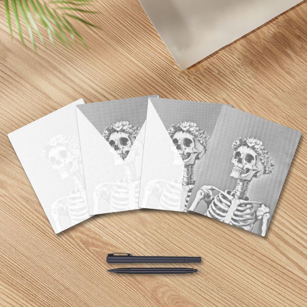 Smiling Skull - Malowanie kropkami