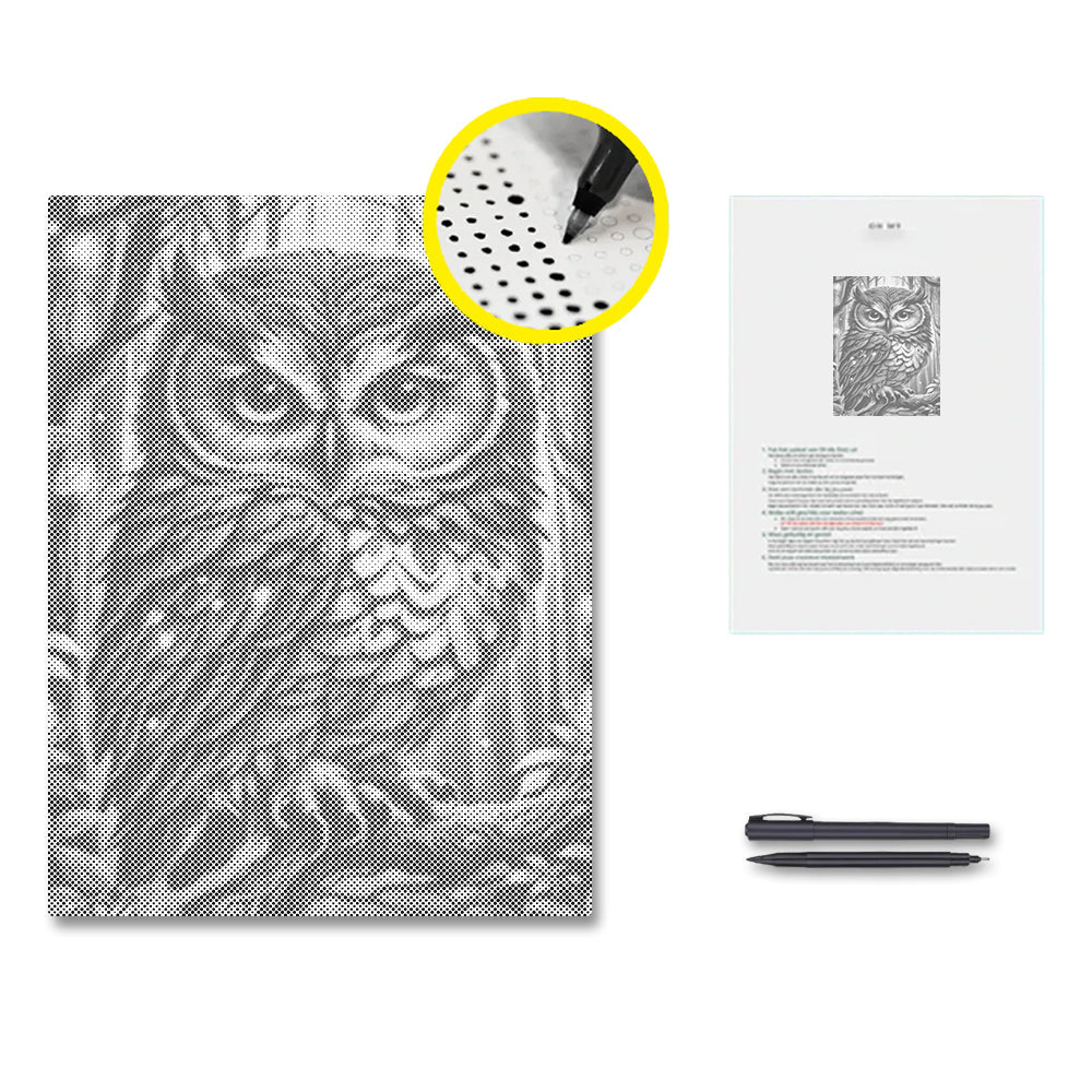 Blue Owl - Malowanie kropkami