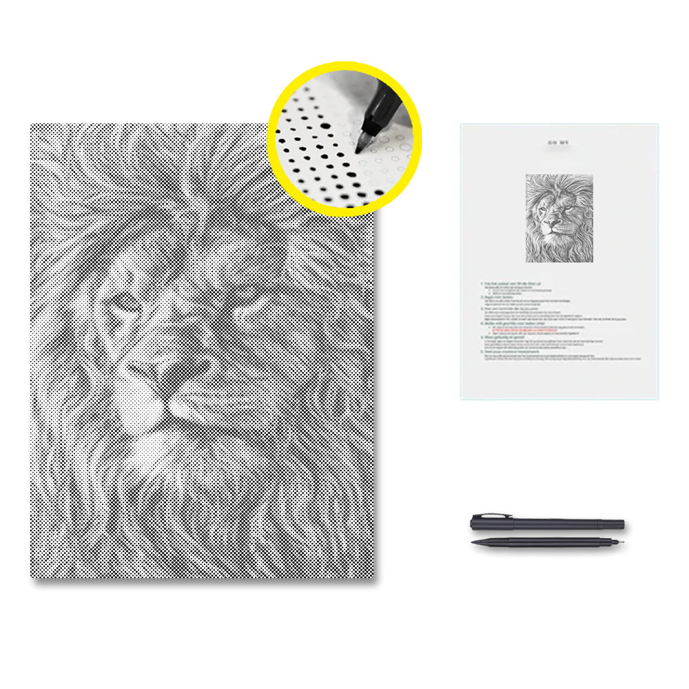 Giant African Lions - Malowanie kropkami