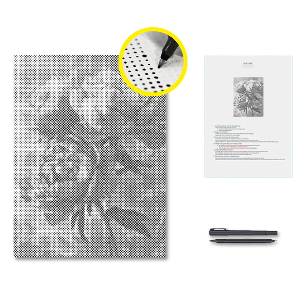 Pink Peony - Malowanie kropkami