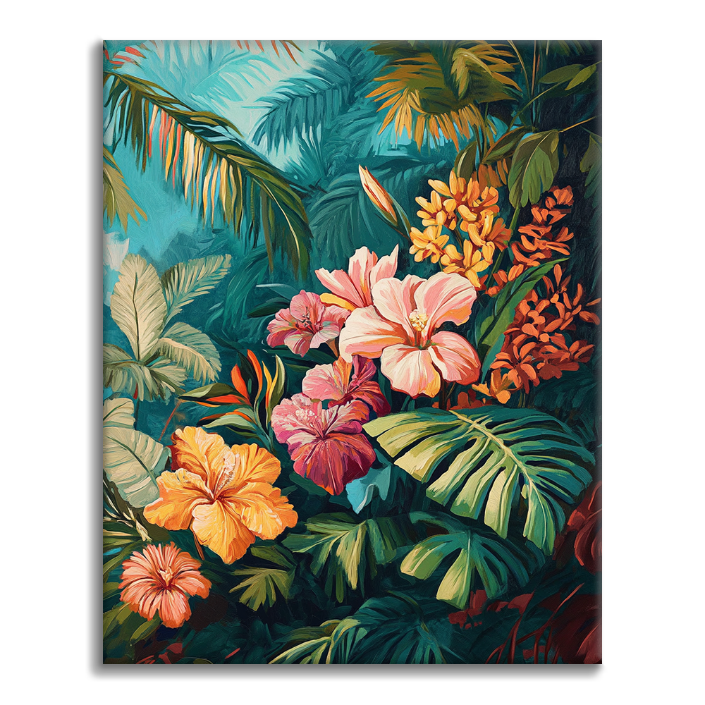 Tropical Bloom - Malowanie po numerach