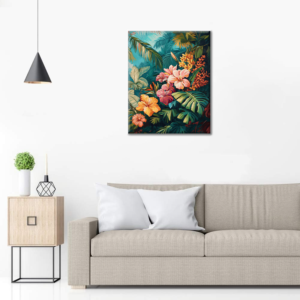 Tropical Bloom - Malowanie po numerach