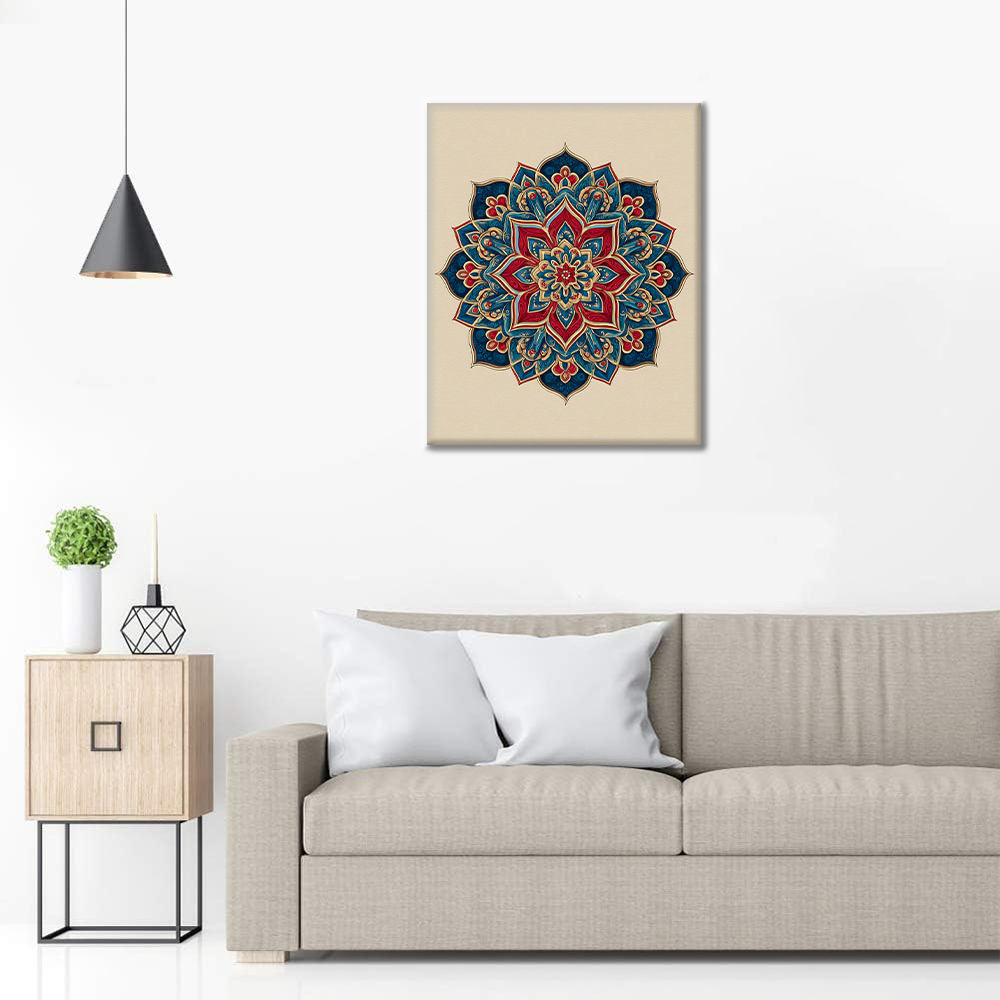 Twin Mandala - Malowanie po numerach