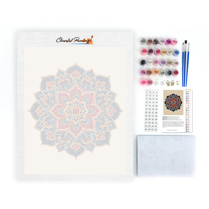 Twin Mandala - Malowanie po numerach