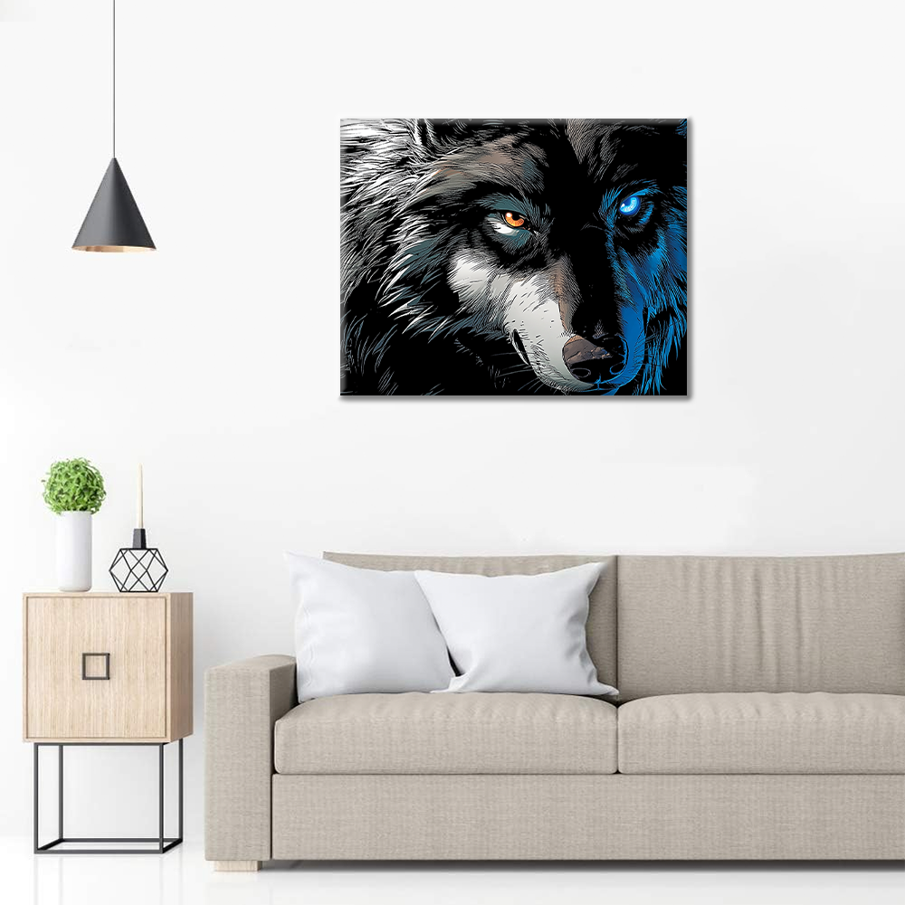 Wolf King - Malowanie po numerach