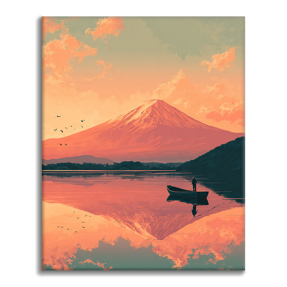 Fujisan Twilight - Malowanie po numerach