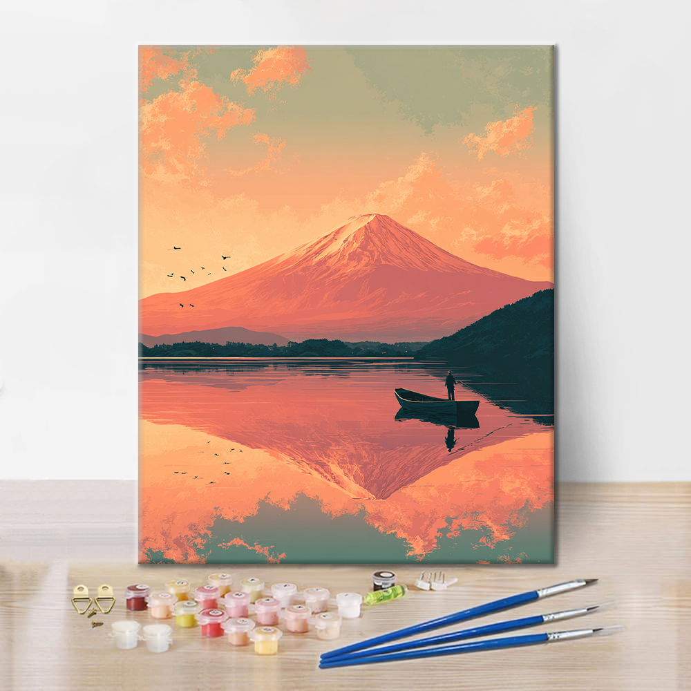 Fujisan Twilight - Malowanie po numerach
