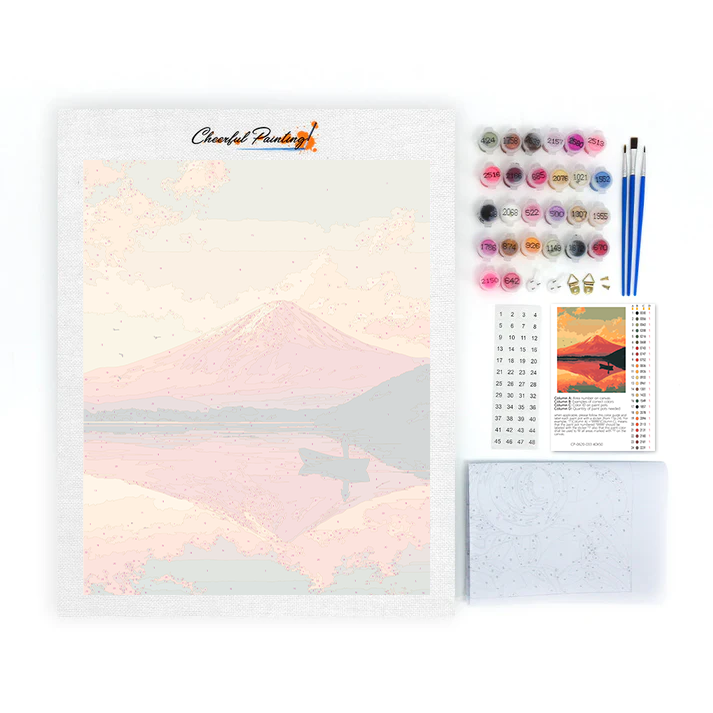 Fujisan Twilight - Malowanie po numerach