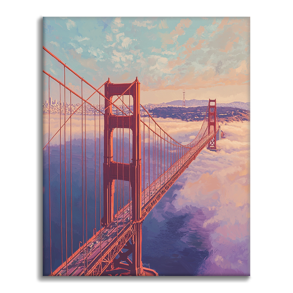 Most Golden Gate – Malowanie po numerach
