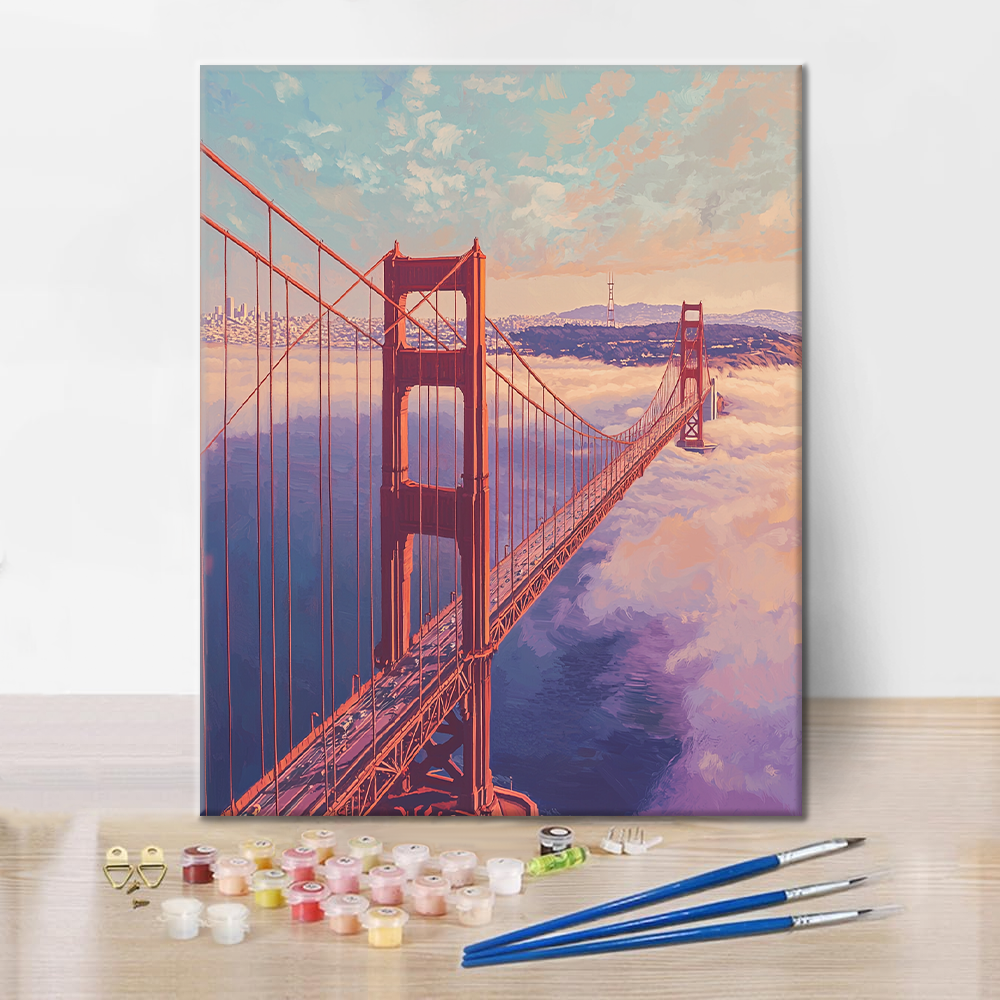 Most Golden Gate – Malowanie po numerach