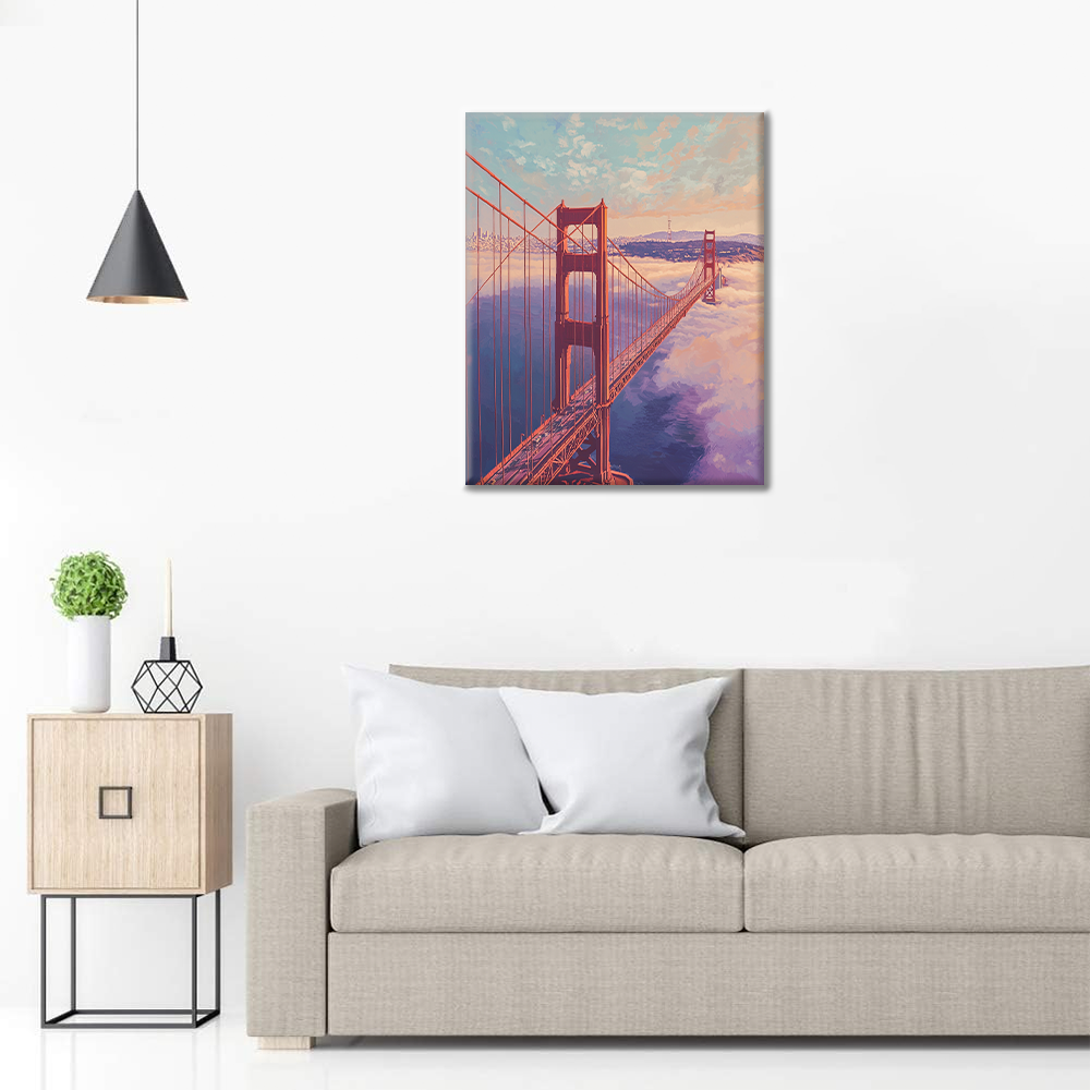 Most Golden Gate – Malowanie po numerach