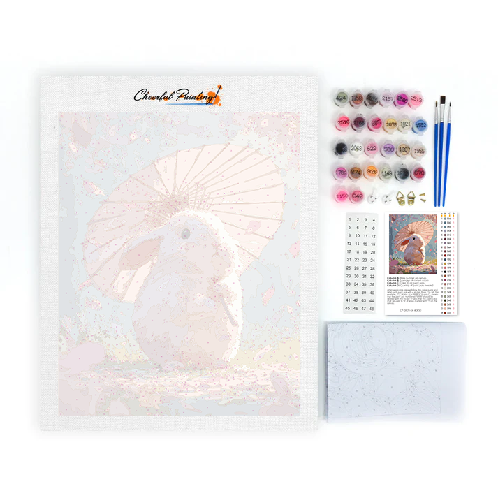 Bunny Blossom - Malowanie po numerach