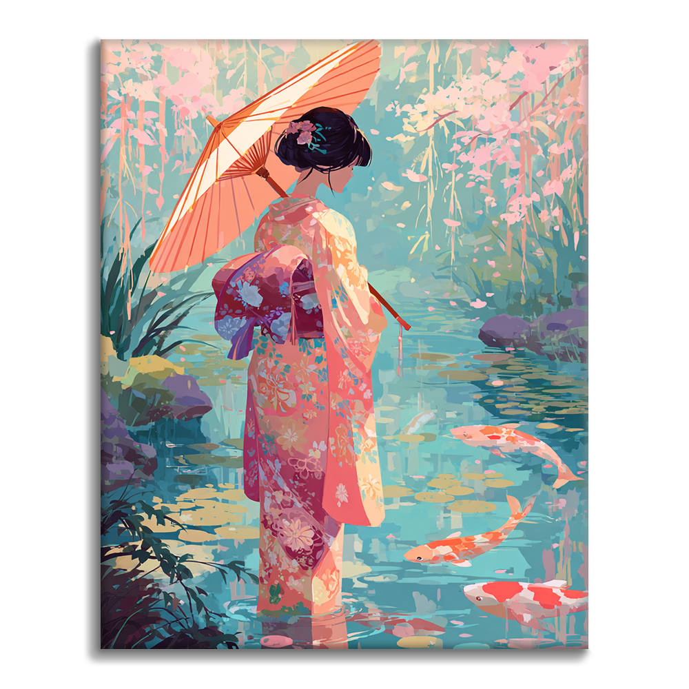Koi Reflections - Malowanie po numerach