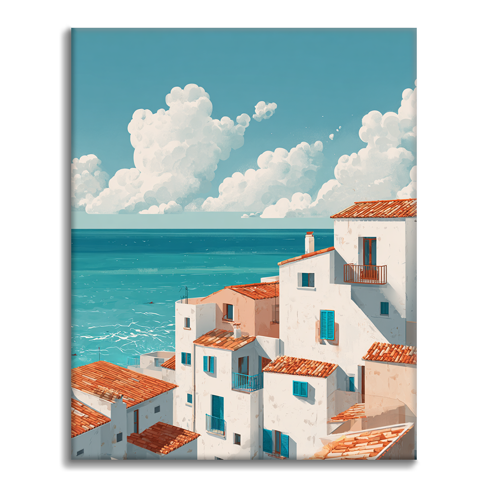Majorelle Blue Summer - Malowanie po numerach