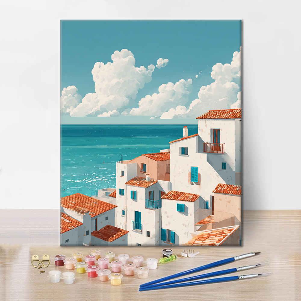 Majorelle Blue Summer - Malowanie po numerach