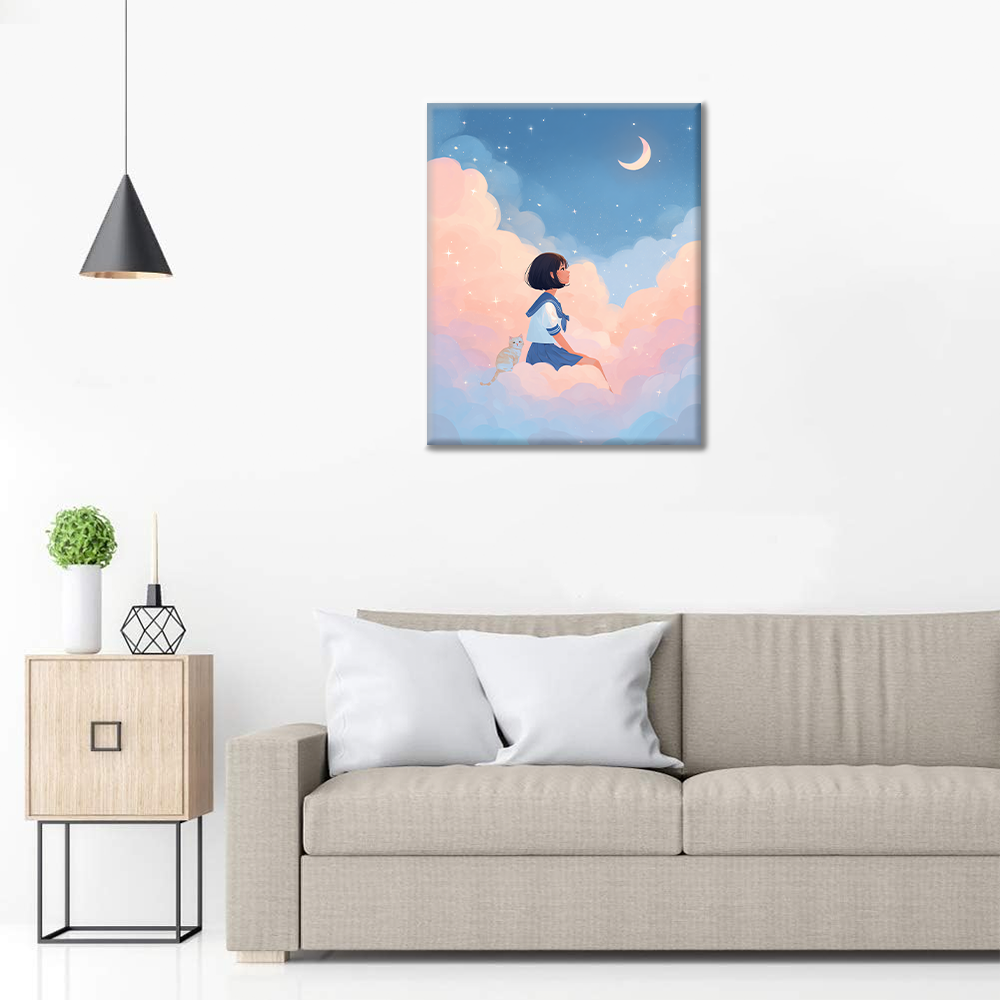 Moonlit Dreams – Malowanie po numerach