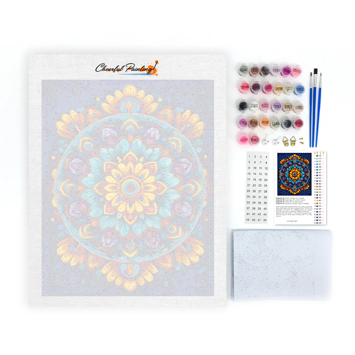 Radiant Mandala - Malowanie po numerach