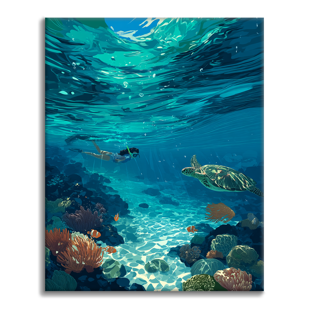 Snorkeling na Bali - Malowanie po numerach