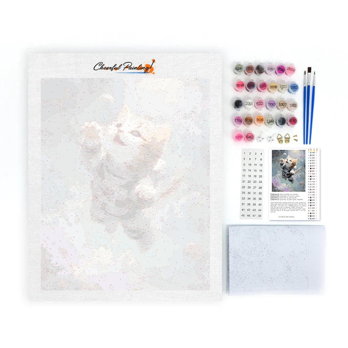 Space Kitty - Malowanie po numerach
