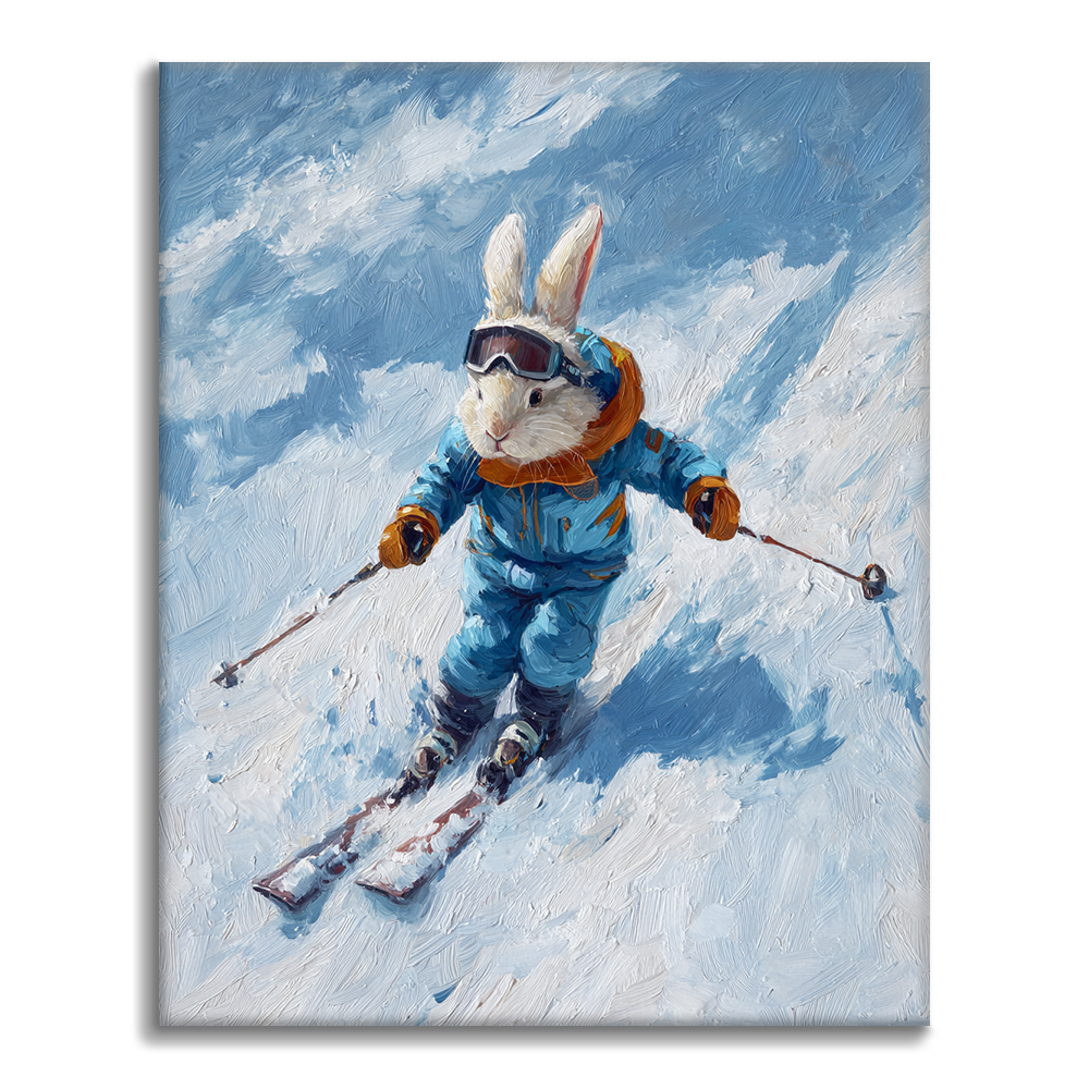 Speedy Snow Rabbit - Malowanie po numerach
