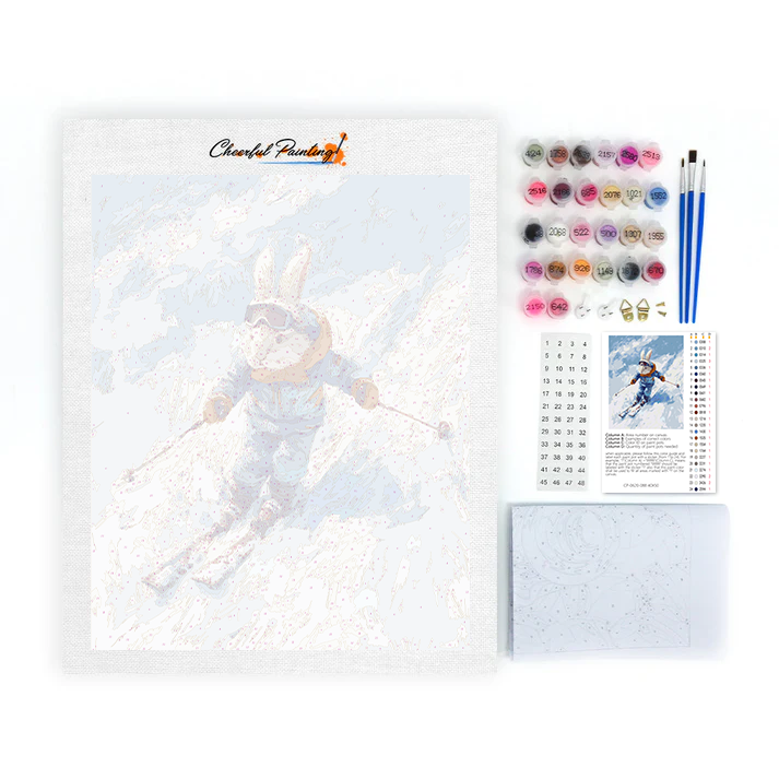 Speedy Snow Rabbit - Malowanie po numerach