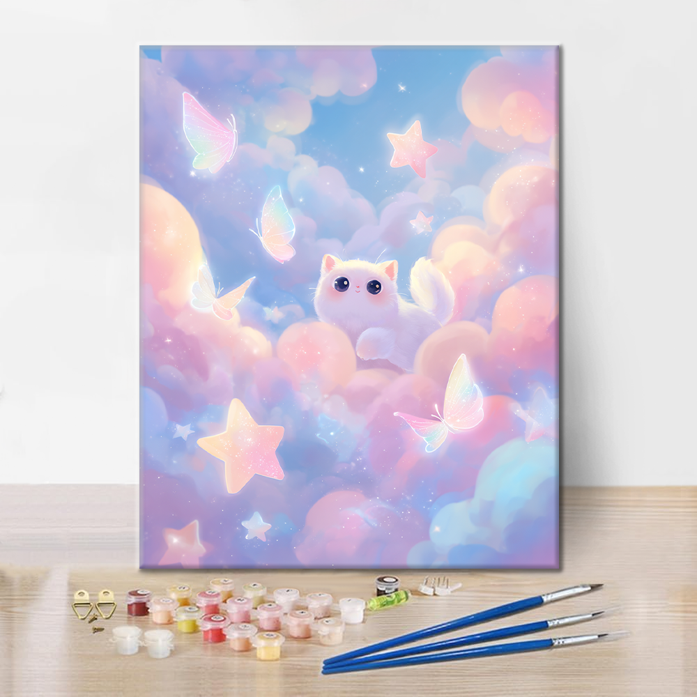 Starlit Paws – Malowanie po numerach