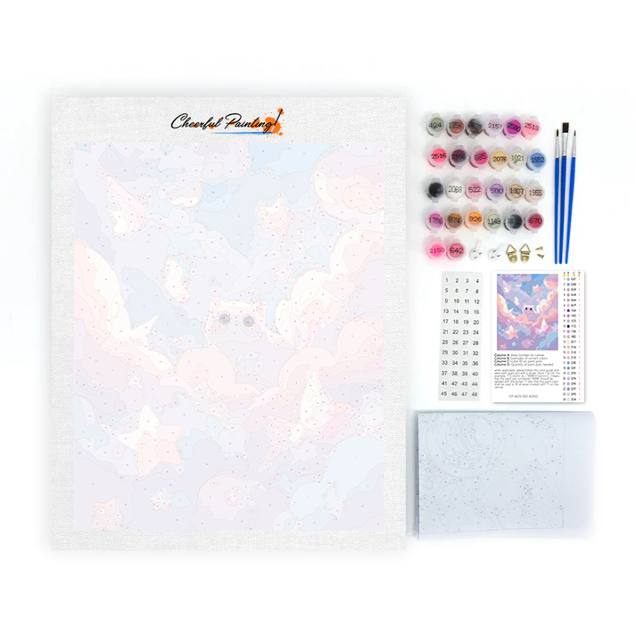 Starlit Paws – Malowanie po numerach