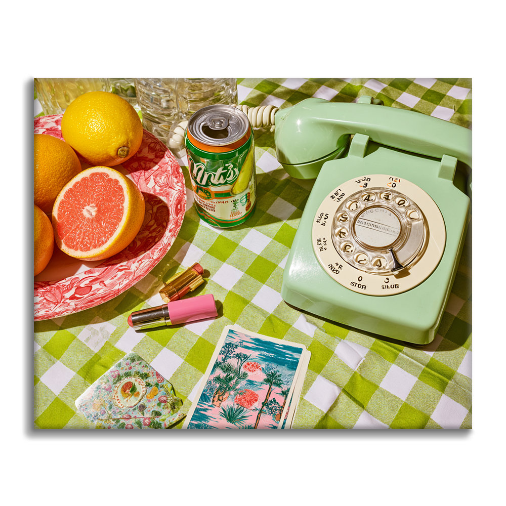 Telefon retro – malowanie po numerach