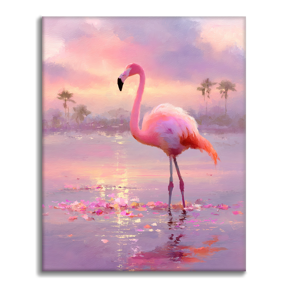 Zmierzch Flamingo – Malowanie po numerach