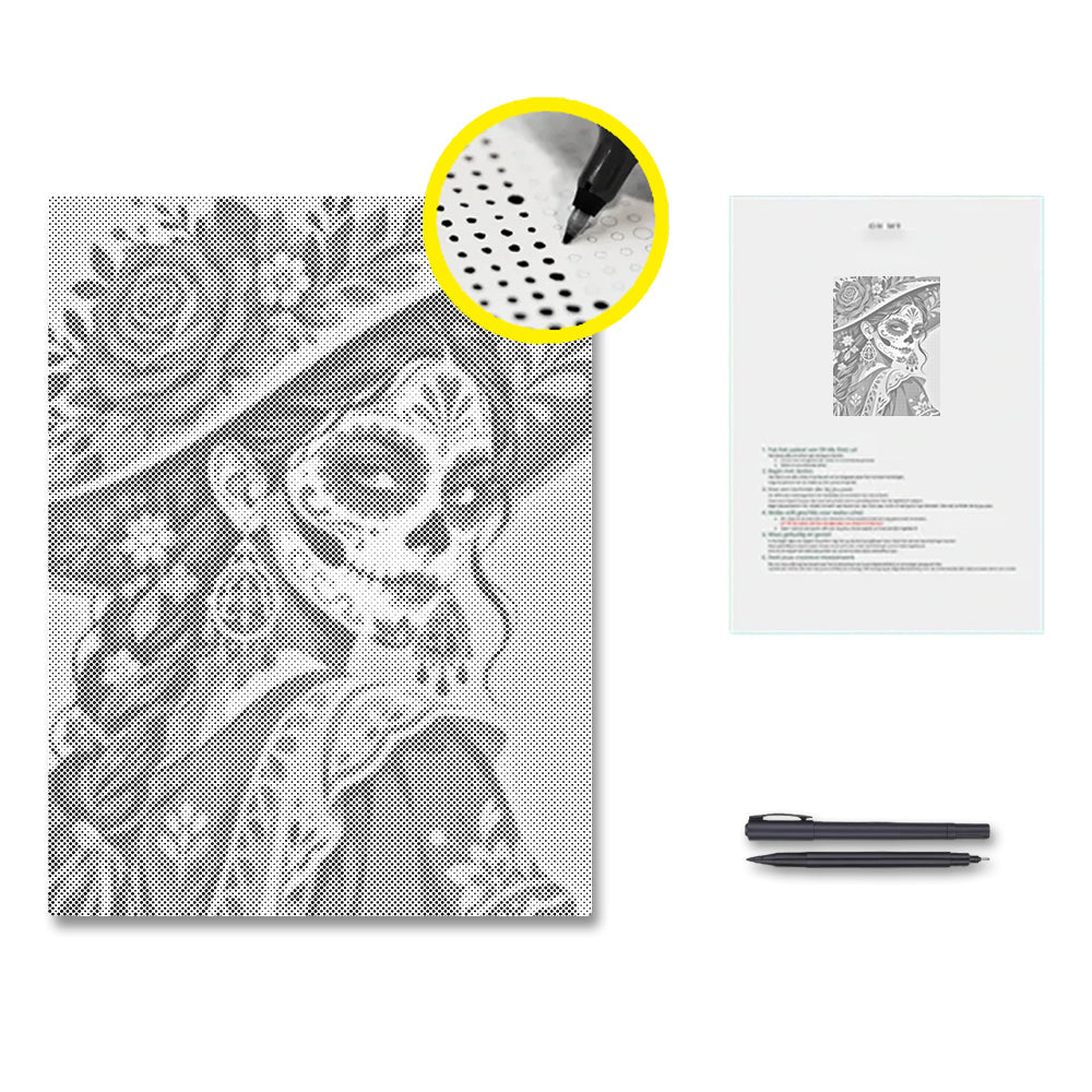 Wieczna Catrina – Malowanie kropkami