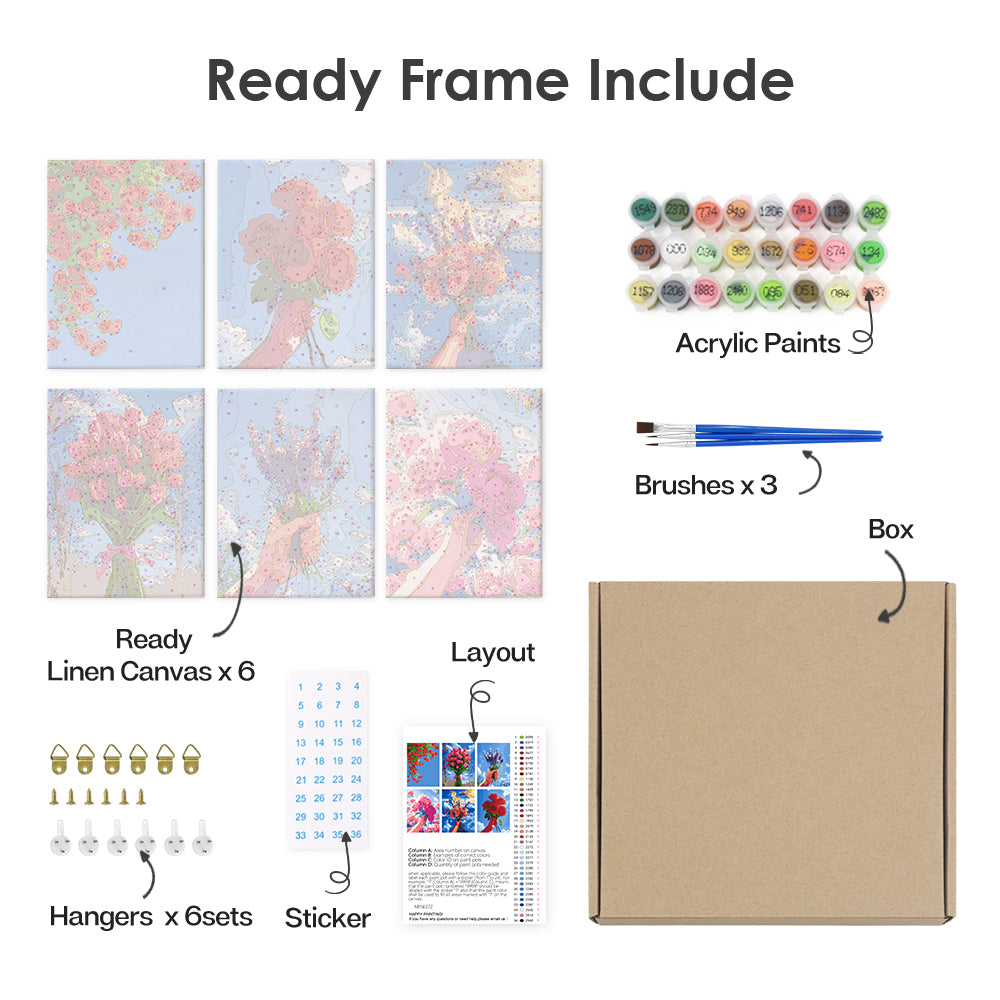 Kwitnące Niebo – Malowanie po numerach