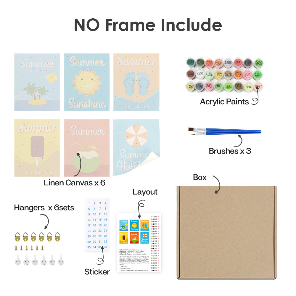 Letni Blask – Malowanie po numerach