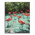Zestaw Flamingi - Malowanie po numerach - Cheerful Painting
