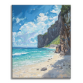 Zestaw Klif nad morzem - Malowanie po numerach - Cheerful Painting