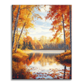 Zestaw Autumn Forest - Malowanie po numerach - Cheerful Painting