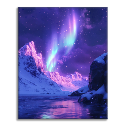 Psychedelic Aurora - Malowanie po numerach