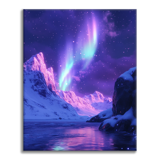 Psychedelic Aurora - Malowanie po numerach
