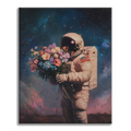 Zestaw Kwitnący wszechświat astronauty - Malowanie po numerach - Cheerful Painting