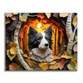Jesienne szepty Border Collie - Malowanie po numerach