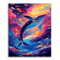 Zestaw Wieloryb - Malowanie po numerach - Cheerful Painting