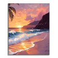 Zestaw Dreamy Sunset - Malowanie po numerach - Cheerful Painting