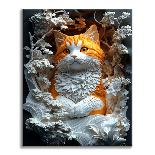 Niewinny kociak - Malowanie według numerów