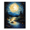 Zestaw Gwiazda i światło księżyca - Malowanie po numerach - Cheerful Painting