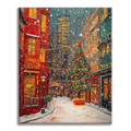 Zestaw Christmas Town - Malowanie po numerach - Cheerful Painting