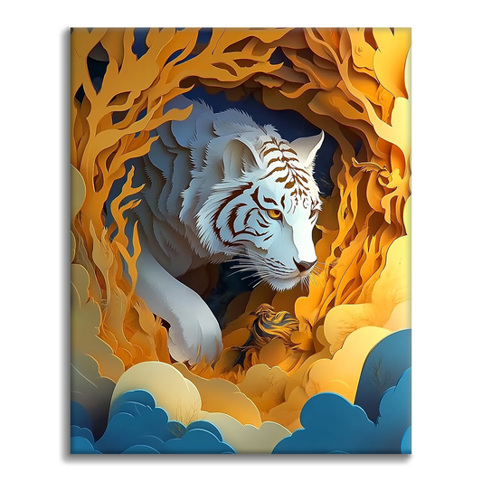 Strażnik tygrysa - Malowanie według numerów