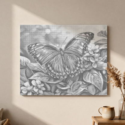 Blue Butterfly - Malowanie kropkami