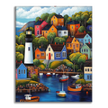 Zestaw Kolorowa wioska - Malowanie po numerach - Cheerful Painting